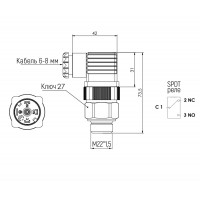Нерегулируемый термостат 40-35С 5061607040S90 М22*1,5 Euroswitch