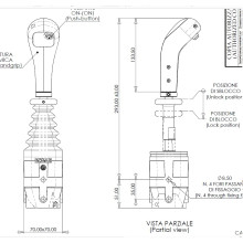 Джойстик тросового управления ID-6029 с одной кнопкой Indemar