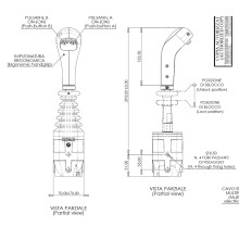 Джойстик тросового управления ID-6030 с двумя кнопками Indemar