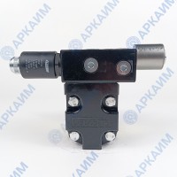 Мотор гидравлический Vivoil 7M4701007 10,8 см3, BSP1/2 ⇄ BSP1/2 реверсивный до 260 бар, 2 гр, вал Ø18, еврофланец Ø36,5 с электромагнитным управлением