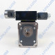 Мотор гидравлический Vivoil 7M4701007 10,8 см3, BSP1/2 ⇄ BSP1/2 реверсивный до 260 бар, 2 гр, вал Ø18, еврофланец Ø36,5 с электромагнитным управлением