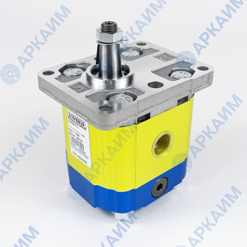 Гидромотор Vivoil 7U4702017 10,8 см3, BSP1/2 - BSP1/2, правое вращение до 260 бар, 2 гр, вал 1:8, Ø17.4, еврофланец Ø36,5 с антикавитационным клапаном