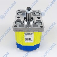 Гидромотор Vivoil 7U4702017 10,8 см3, BSP1/2 - BSP1/2, правое вращение до 260 бар, 2 гр, вал 1:8, Ø17.4, еврофланец Ø36,5 с антикавитационным клапаном