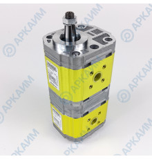 Гидронасос 9S211FQA4743 Vivoil 2-х секционный тандемный [10,8] + [6] см3, 1:5 Ø17,4, 50 еврофланец 'HY', левое вращение