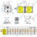 Гидронасос 9S211FQA4743 Vivoil 2-х секционный тандемный [10,8] + [6] см3, 1:5 Ø17,4, 50 еврофланец 'HY', левое вращение