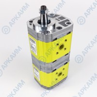 Гидронасос 9S211FQA4747 Vivoil 2-х секционный тандемный [10,8] + [10,8] см3, 1:5 Ø17,4, 50 еврофланец 'HY', левое вращение