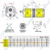 Гидронасос 9S211FQA4747 Vivoil 2-х секционный тандемный [10,8] + [10,8] см3, 1:5 Ø17,4, 50 еврофланец 'HY', левое вращение