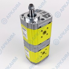 Гидронасос 9S211FQA4949 Vivoil 2-х секционный тандемный [14,4] + [14,4] см3, 1:5 Ø17,4, 50 еврофланец 'HY', левое вращение