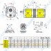 Гидронасос 9S211FQA4949 Vivoil 2-х секционный тандемный [14,4] + [14,4] см3, 1:5 Ø17,4, 50 еврофланец 'HY', левое вращение