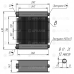 Радиатор гидравлический ТТ11, 200 л/мин, 435*340*63мм, G1 1/4BSP