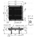 Радиатор гидравлический МО5К, 250 л/мин, 650*550*63мм, G1 1/4BSP