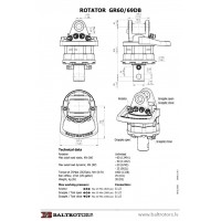 Ротатор Baltrotors GR60-69DB Ротатор Baltrotors GR60-69DB