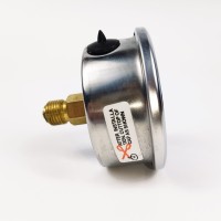 Манометр виброустойчивый YN63Z 0/250 на 250 бар, ⌀ 63 мм, G 1/4" осевой, глицериновый