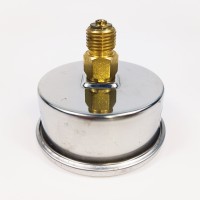 Манометр виброустойчивый YN63Z 0/250 на 250 бар, ⌀ 63 мм, G 1/4" осевой, глицериновый