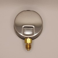 Манометр виброустойчивый WKP1007 (M635RL) на 25 бар, ⌀ 63 мм, G 1/4" радиальный, глицериновый