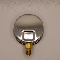 Манометр виброустойчивый WKP1007 (M635RL) на 60 бар, ⌀ 63 мм, G 1/4" радиальный, глицериновый