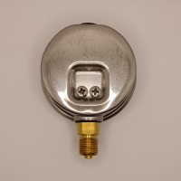 Манометр виброустойчивый WKP1007 (M635RL) на 160 бар, ⌀ 63 мм, G 1/4" радиальный, глицериновый
