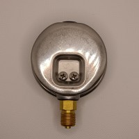 Манометр виброустойчивый WKP1007 (M635RL) на 315 бар, ⌀ 63 мм, G 1/4" радиальный, глицериновый