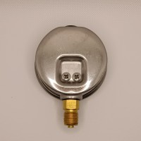 Манометр виброустойчивый WKP1007 (M635RL) на 600 бар, ⌀ 63 мм, G 1/4" радиальный, глицериновый
