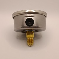 Манометр виброустойчивый WKP1007 (M638PBL) на 250 бар, ⌀ 63 мм, G 1/4" осевой, глицериновый