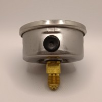 Манометр виброустойчивый WKP1007 (M638PBL) на 315 бар, ⌀ 63 мм, G 1/4" осевой, глицериновый