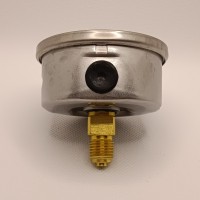 Манометр виброустойчивый WKP1007 (M638PBL) на 400 бар, ⌀ 63 мм, G 1/4" осевой, глицериновый