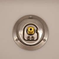 Манометр виброустойчивый WKP1007 (M637PFL0) на 100 бар, ⌀ 63 мм, G 1/4" фланцевый, глицериновый