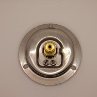 Манометр виброустойчивый WKP1007 (M637PFL0) на 160 бар, ⌀ 63 мм, G 1/4" фланцевый, глицериновый