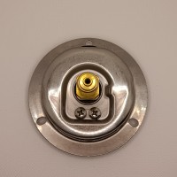 Манометр виброустойчивый WKP1007 (M637PFL0) на 250 бар, ⌀ 63 мм, G 1/4" фланцевый, глицериновый