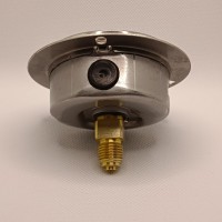 Манометр виброустойчивый WKP1007 (M637PFL0) на 250 бар, ⌀ 63 мм, G 1/4" фланцевый, глицериновый