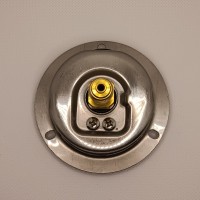 Манометр виброустойчивый WKP1007 (M637PFL0) на 315 бар, ⌀ 63 мм, G 1/4" фланцевый, глицериновый