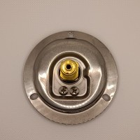 Манометр виброустойчивый WKP1007 (M637PFL0) на 400 бар, ⌀ 63 мм, G 1/4" фланцевый, глицериновый