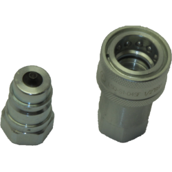 БРС ТИП А, 1/2BSP, ниппель+розетка, 276 бар, цинк., S1-04, Китай
