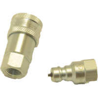 БРС ТИП А, 1/4BSP, ниппель+розетка, 345 бар, цинк., S1-02, Китай