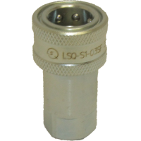 БРС ТИП А, 3/8BSP, ниппель+розетка, 276 бар, цинк., S1-03, Китай
