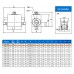 Кран шаровый двухходовой VH2V-16-1,5 HFD резьба M16x1,5 (08SR) до 500 бар / усиленный