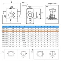 Кран шаровый трехходовой VH3V-14-1.5 HFD резьба М14х1.5 08LR до 315 бар тип L