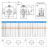 Кран шаровый трехходовой VH3V-22-1.5-T HFD резьба М22х1.5 14SR до 315 бар тип T / усиленный