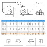 Кран шаровый трехходовой VH3V-G1 1/2 HFD резьба G1 1/2" до 315 бар тип L