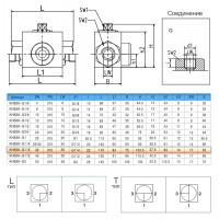 Кран шаровый трехходовой VH3V-G1 1/4-T HFD резьба G1 1/4" до 315 бар тип LT