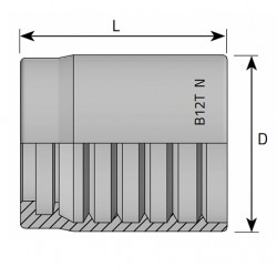 Муфта обжимная 1SN/2SN/2SC DN=20