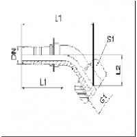 Фитинг BSP гайка 45°