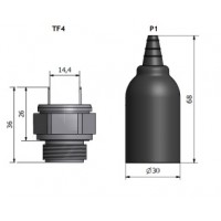 Нерегулируемый термостат 40-35С ТF44А14/P1 c резиновым колпаком 1/2BSP FOX