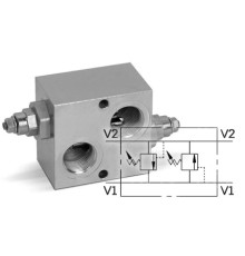 Клапан предохранительный перекрёстный VAU 1" 50-400 BAR