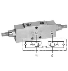 Клапан тормозной  двусторонний VBCD 3/4" DE/A