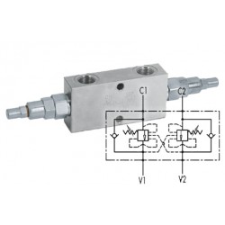 Клапан тормозной  двусторонний VBCD 3/8" DE CC