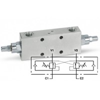 Клапан тормозной  двусторонний VBCD 1/2" DE/FL