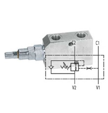Клапан тормозной односторонний VBCD 1/2" SE
