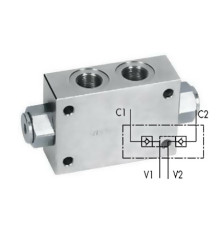 Гидрозамок двусторонний VBPDE FL 1/2" фланцевый