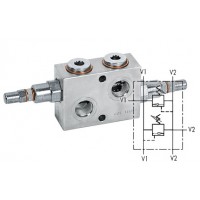 Клапан предохранительный перекрёстный VMPDI 1/2" 10-180 BAR